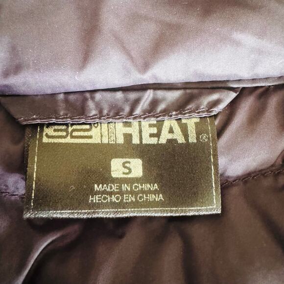 32 Degrees Heat Women Dark Blackberry Lightweight Packable Full Zip Jacket Small - Picture 10 of 13